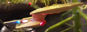 The Galaxy-Class, USS Enterprise D Christmas Tree Ornament.